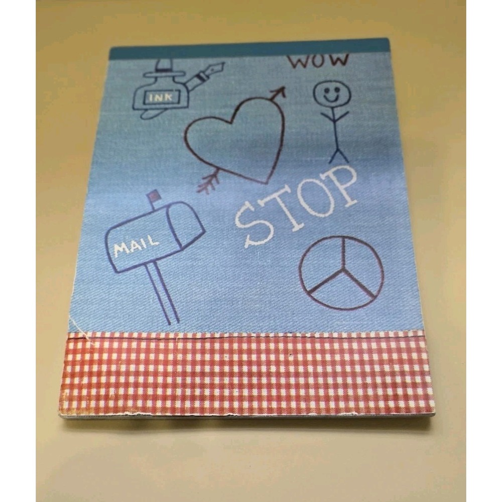 Stationary Note Pad Faded Blue By Paula Co. 1974 Great Condition